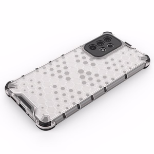 Honeycomb ümbris soomustatud kate koos geelraamiga Samsung Galaxy A73 mustale