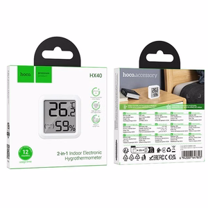 Elektrooniline kell hügrotermomeetriga Hoco HX40