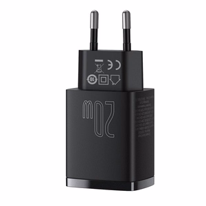 Laadija Baseus Compact Quick Laadija 20W USB-C/USB-A must CCXJ-B01