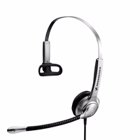 Sennheiser SH 335 Headset Wired Headband Call/Music must, hõbedane