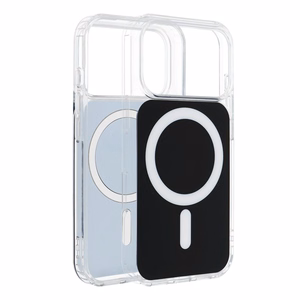 Case for iPhone 17 Clear Fusion Mag Cover compatible with MagSafe black