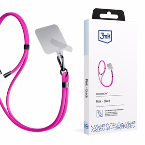 3mk EasyClip telefoni kaelapael, roosa (mustad detailid)