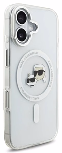 Чехол Karl Lagerfeld IML K&CH Heads Metal Frame MagSafe для Apple iPhone 17