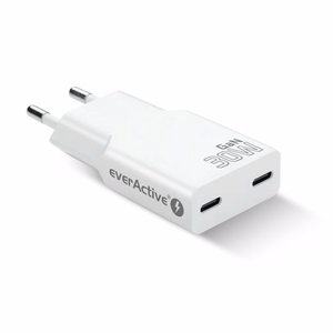 Laadija 2 x USB-C Quick Charge 4+ 30W Super Slim valge