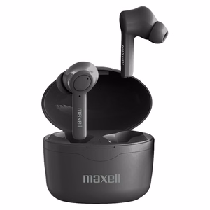 Maxell Bass 13 Sync Up juhtmevabad Bluetooth kõrvasisiestav kõrvaklapid laadimiskohvriga, mustad