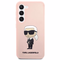 Karl Lagerfeld KLHCS23MSNIKBCP S23+ S916 hardcase roosa/roosa Silicone Ikonik