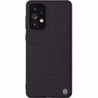 Nillkin Textured Case vastupidav tugevdatud ümbris koos geelraami ja nailonist tagaküljega Samsung Galaxy A73 jaoks must