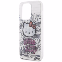 Hello Kitty IML Kitty On Bricks Graffiti ümbris jaoks iPhone 14 Pro Max - valge