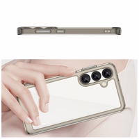 Outer Space Ümbris with Gel Frame jaoks Samsung Galaxy S25 - Clear must