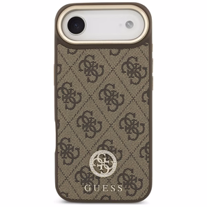 GUESS ümbris jaoks IPHONE 17 Air compatible with MagSafe GUHMP17MP4GRMDEW (PU W/ 4G Strass Logo) brown