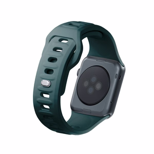 3mk silikoonrihm Apple Watchile, 38/40/41/42 mm, Evergreen, väike suurus