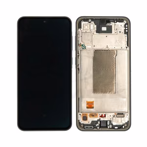 OLED-puuteekraan koos raamiga Samsung A366 A36 5G jaoks, tegelikus suuruses, must