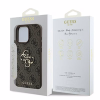 GUESS ümbris jaoks IPHONE 16 Pro GUHCP16L4GMGBR (4G PU Big Logo) brown