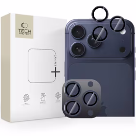 Tech-Protect Camring Fit+ Camera Cover jaoks iPhone 14 Pro / Max / 15 Pro / Max / 16 Pro / Max / 17 Pro / Max - sinine