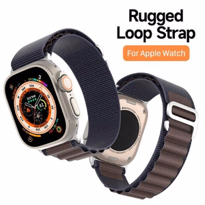 DUX DUCIS strap GS nylon jaoks Apple Watch 42 / 44 / 45 / 49 mm indigo