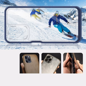 Läbipaistev 3in1 ümbris Xiaomi Redmi 10 Frame Gel Cover Sinine