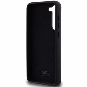 Karl Lagerfeld Silicone Karl&Choupette Metal Pin чехол для Samsung Galaxy S23+ - чёрный