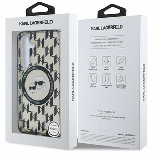 KARL LAGERFELD ümbris jaoks SAMSUNG S25 KLHMS25SHMCKMHK (Magnetic IML Metal Monogram KC Heads) must