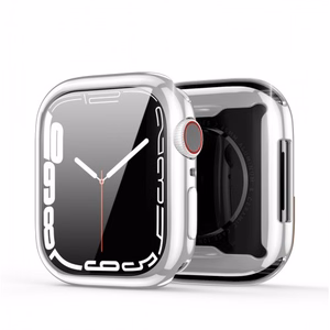 Ümbris Dux Ducis Samo Apple Watch 7 45mm hõbedane (LCD kaitseklaasiga)