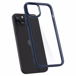 Spigen Ultra Hybrid чехол для iPhone 15 Plus - тёмно-синий