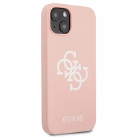 Guess Silikoon 4G Logo Ümbris for iPhone 13 / 14 / 15 - roosa