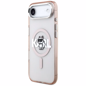 Karl Lagerfeld IML Choupette Sketch Logo MagSafe Ümbris jaoks iPhone 17 Air - roosa