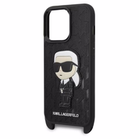 Karl Lagerfeld KLHCP14LSTKMK iPhone 14 Pro 6.1" must/must hardcase Monogram Ikonik Patch