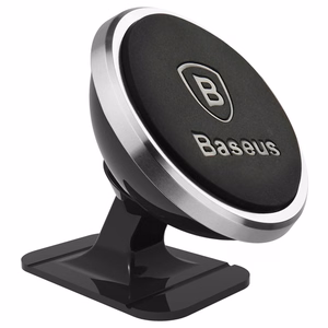 Car Holder Baseus "Overseas Edition" Silver (magnetic / sticky pad)