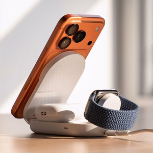 Ringke QI2.2 25W 3in1 magnetiline MagSafe induktiivne laadija - valge