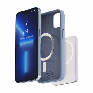 Puro ICON MAG ümbris seadmele iPhone 14 Plus, MagSafe'iga ühilduv, Sierra Blue värvitoonis