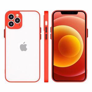 Milky Чехол силиконовый гибкий полупрозрачный для Xiaomi Redmi Note 10 / Redmi Note 10S красный