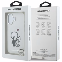 Karl Lagerfeld Karl & Choupette Back MagSafe Ümbris for iPhone 17 - Clear