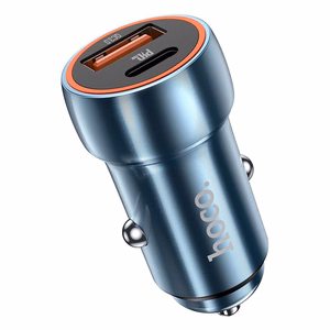 Car Laadija Hoco USB A + USB C PD QC3.0 3A 20W Z46A sapphire sinine