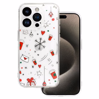 TEL PROTECT Christmas Clear Ümbris jaoks Iphone 15 Pro Design 3