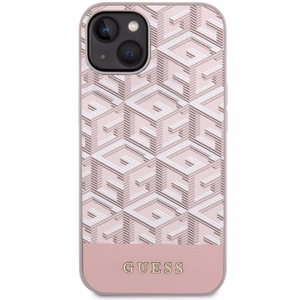 Guess GUHMP14SHGCFSEP iPhone 14 6.1" roosa/roosa hard ümbris GCube Stripes MagSafe
