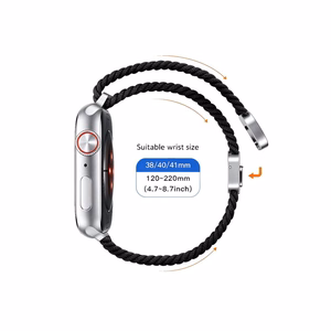 Tech-Protect Nylonmag Strap for Apple Watch 4 / 5 / 6 / 7 / 8 / 9 / SE (38 / 40 / 41 mm) - Black