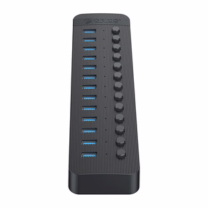Orico CT2U3-13AB 13x USB-A 3.0 jaotur lülititega - must