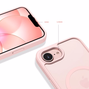 Tech-Protect BasicMag MagSafe ümbris iPhone 16e / 17e matt pehme roosa