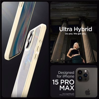 Spigen Crystal Hybrid Ümbris jaoks iPhone 15 Pro Max - Clear Beige