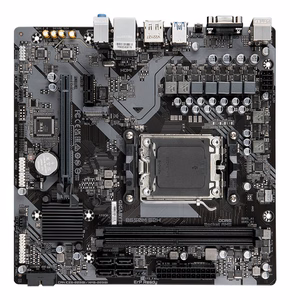 GIGABYTE B650M S2H emaplaat - AMD Ryzen 9000 Series CPUs, 5+2+2 Phases VRM, up to 6400MHz DDR5 (OC), 1xPCIe 4.0 M.2, GbE LAN, USB 3.2 Gen 1