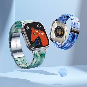 Strap to Apple Watch Forcell F-Design FA04 marbled resin clasp 38 / 40 / 41 mm green