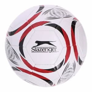 Slazenger 32 paneeliga treeningjalgpall, suurus 5, valge ja punane