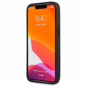 BMW Leather Curve perforeeritud ümbris iPhone 13 Pro / iPhone 13 jaoks - punane