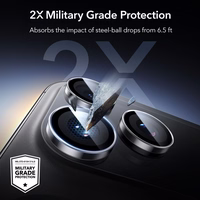 ESR Armorite Camera Protector jaoks iPhone 14 Pro / Pro Max / 15 Pro / Pro Max / 16 Pro / Pro Max / 17 Pro / Pro Max - Clear