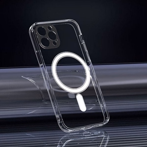 CLEAR MAG ÜMBRIS (MID) compatible with MagSafe jaoks SAMSUNG S25 läbipaistev