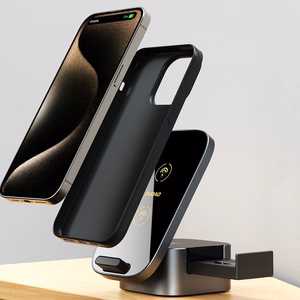 Dudao A11Pro+ 15W 3in1 Induktiivne Laadija jaoks Phone/Smartwatch/Kõrvaklapid - must