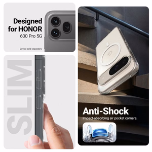 Crong Hybrid Clear Magnetic MagSafe ümbris seadmele Honor 600 Pro 5G, läbipaistev