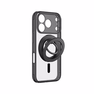 AmazingThing Titan Pro Lens Ring Set ümbris mudelile iPhone 18 Pro, kaamerakaitsega ja magnetrõngaga, ühildub MagSafe'iga – värv: must