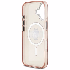 KARL LAGERFELD ümbris jaoks IPHONE 17 compatible with MagSafe KLHMP17SHGCHGKBP (IML Choupette Sketch Logo) roosa