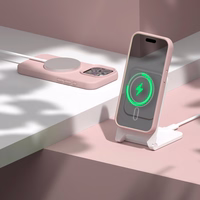 Etteri Silikoon Mag ümbris for iPhone 15 Pro 6,1" heleroosa